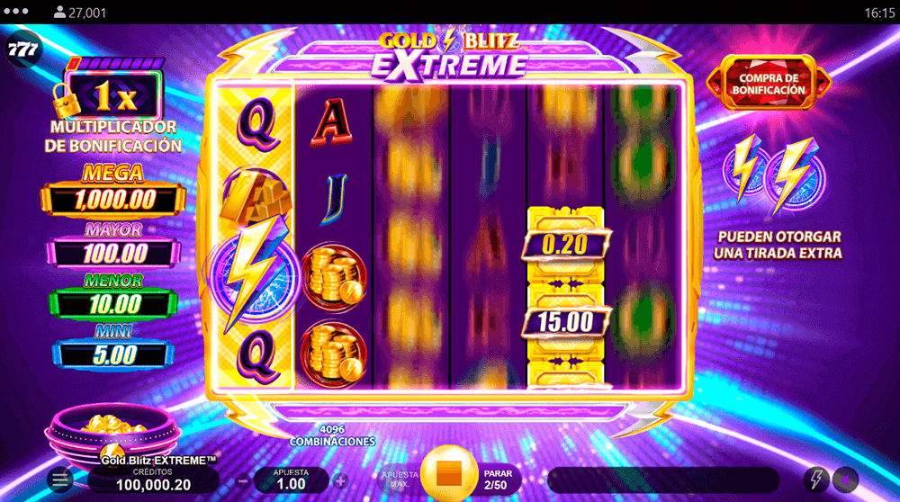 Animaciones en Gold Blitz Extreme Animaciones en Gold Blitz Extreme